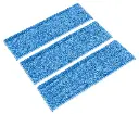 Zflow 18" Microfiber Wet and Dry Mop Pads 3-Pack - Premium Commercial Grade Washable Pads (18", Blue)
