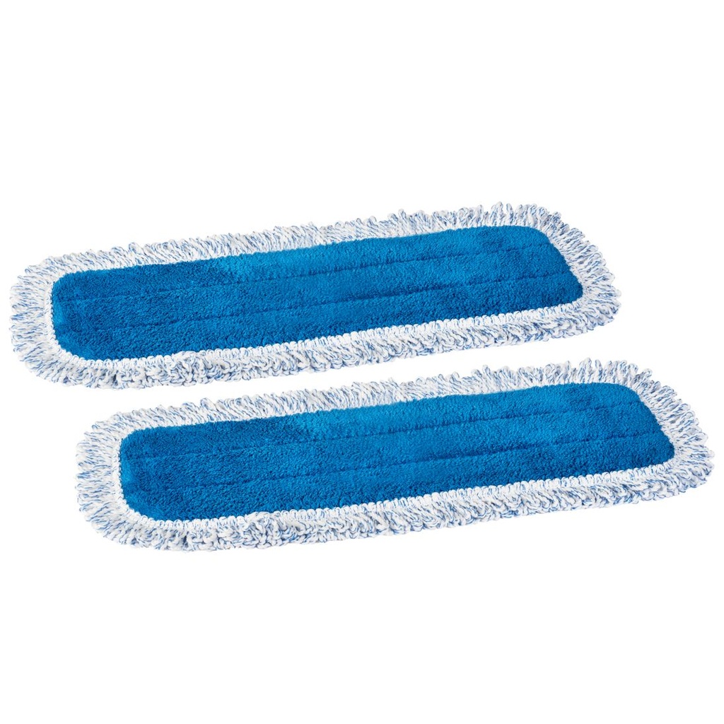Premium Commercial Grade Washable Pads Zflow 18 Microfiber Wet and Dry Mop Pads 3-Pack 18, Blue 